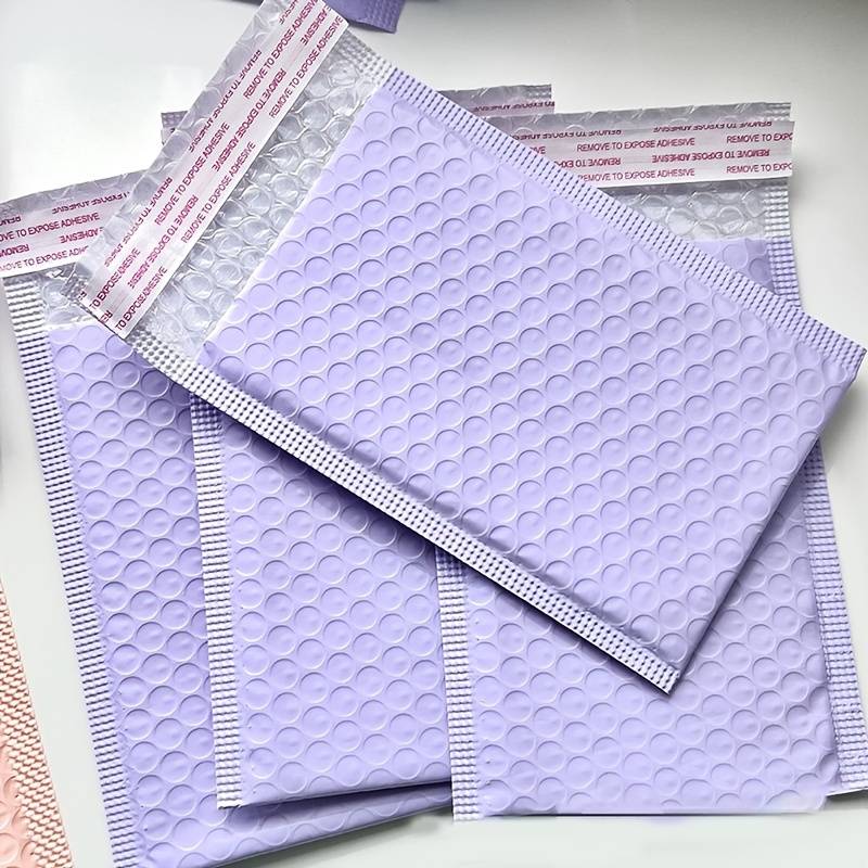 12 pack Purple Bubble Mailers 4.3 x 5.9 Inches Padded Poly Bubble Mailers Packaging For Small Business Shipping Envelopes Packaging Bags Padded Envelopes Mailing Envelopes Shipping Supplies
