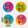 500 piece roll Bright Rainbow Thank You Stickers Roll 2.5 centimeter or 1 inch Thank You Stickers Labels For Baking Packaging Envelope Seals Small Business
