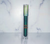 Seeing Green lip gloss is a glittering deep emerald sparkling green that will knock your socks off