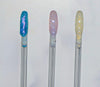 Sheer Blue Pink Purple Chameleon Color Shifting lipgloss taking the normal clear gloss up a notch with this super sexy high shine gloss that's clear with a golden yellow sparkle with a yellow color shift undertone sheer icy blue glittering lip gloss