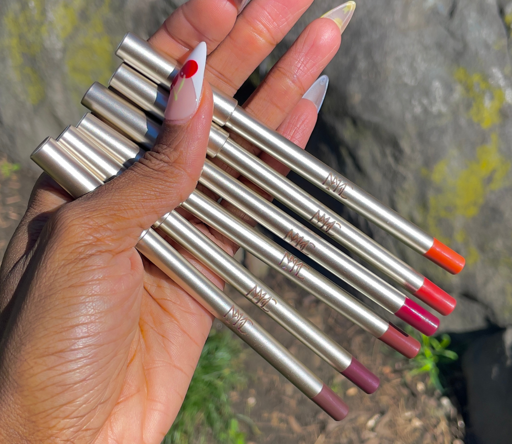 lip contouring pencils to line your lips before applying our lip glosses and liquid lipsticks to insure a longer lasting lip application
