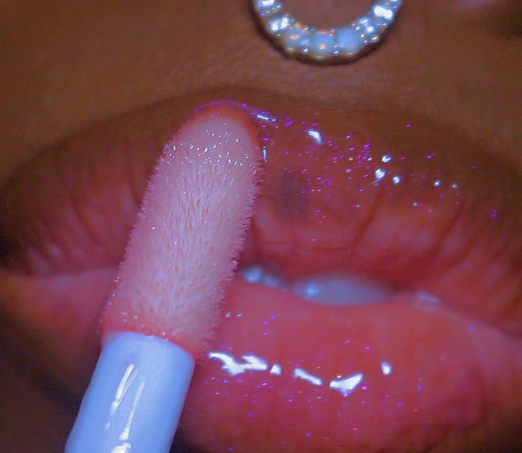 Baby Gworl pink ethereal gloss with a pink purple holographic color shift  shimmery sheer light pink lip gloss glossy lips shop pink lipgloss shine on jelly lip rihanna gloss bomb fenty beauty lip gloss collection perfectly best lipgloss winter lip gloss lip color pink lipgloss for dark lips fall pat mcgrath patrick ta light pink lipgloss natural pink lip gloss haus labs Too Faced Christmas Bake Shoppe Makeup Set Rare Beauty Selena Gomez liquid blush 